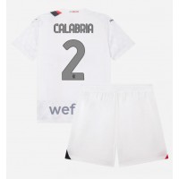 Dětský Fotbalový dres AC Milan Davide Calabria #2 2023-24 Venkovní Krátký Rukáv (+ trenýrky)